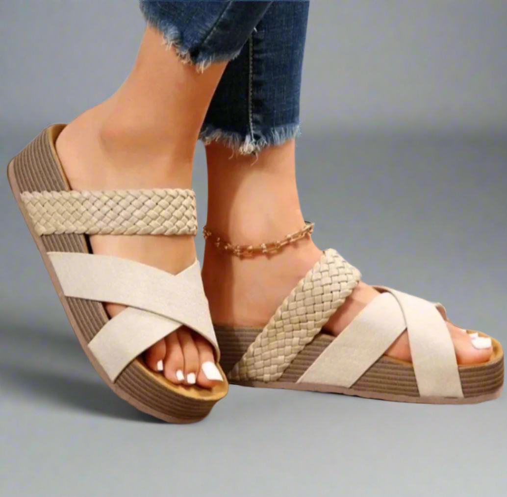 Damen Orthopädische Sandalen Sommer | Keilabsatz