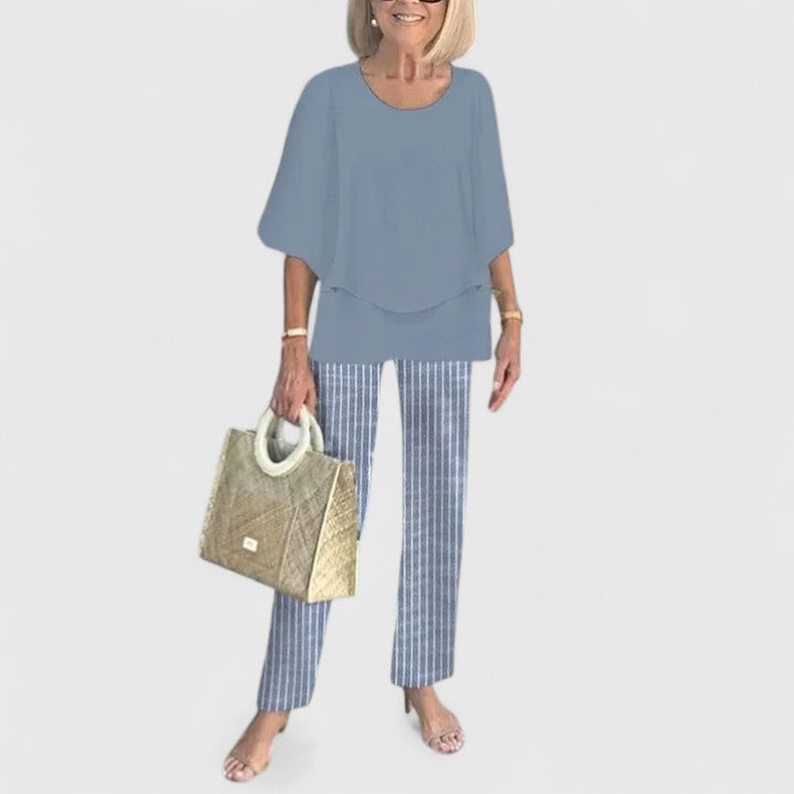 Damen Zweiteiliger Set mit Muster | Casual
