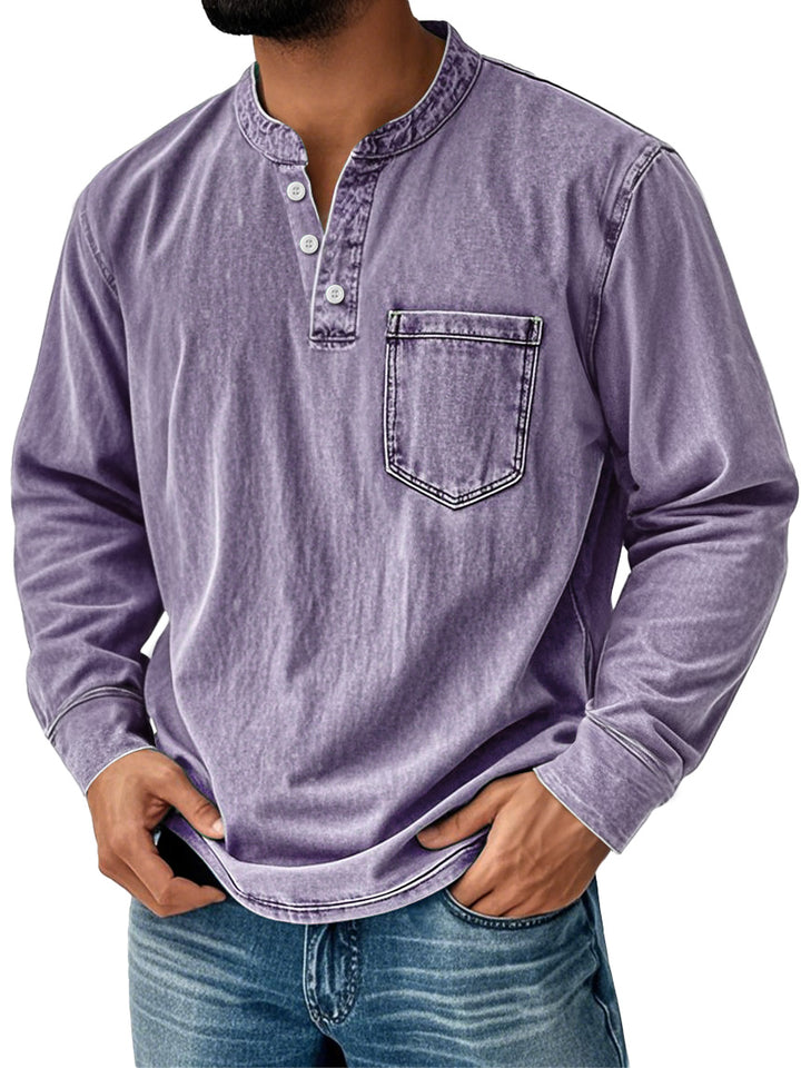 Men's Everyday Shirt | Long Sleeves with Neck Buttons