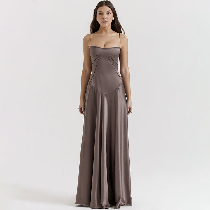 Damen Abendkleid mit Trägern | Maxi