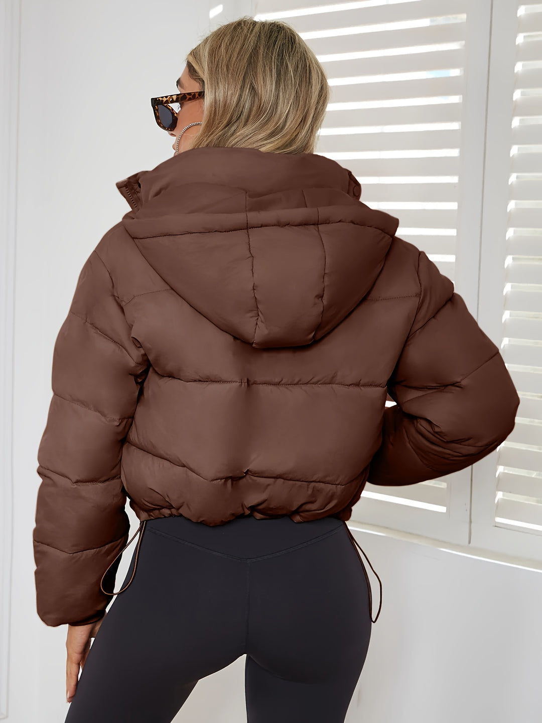 Women's Short Quilted Winter Jacket | Zip
