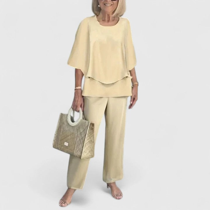 Damen Zweiteiliger Set mit Muster | Casual