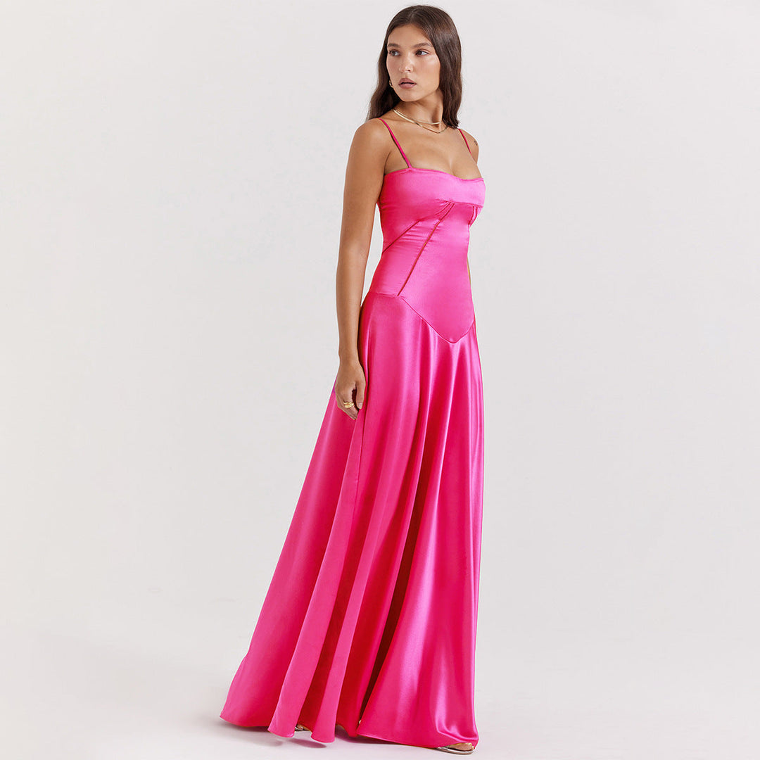 Damen Abendkleid mit Trägern | Maxi