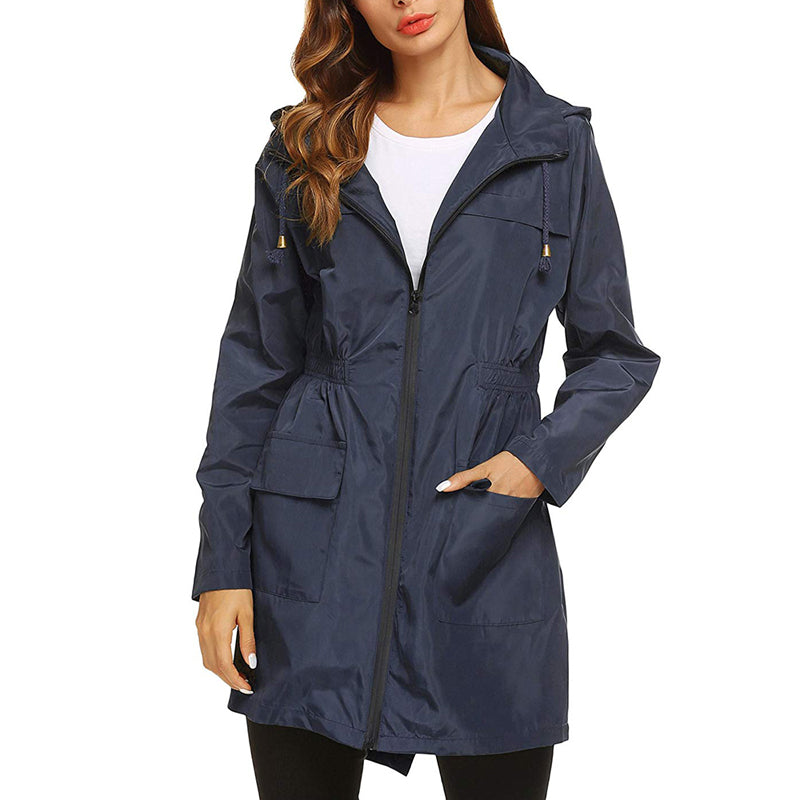 Damen Leichte Regenjacke | Tailliert