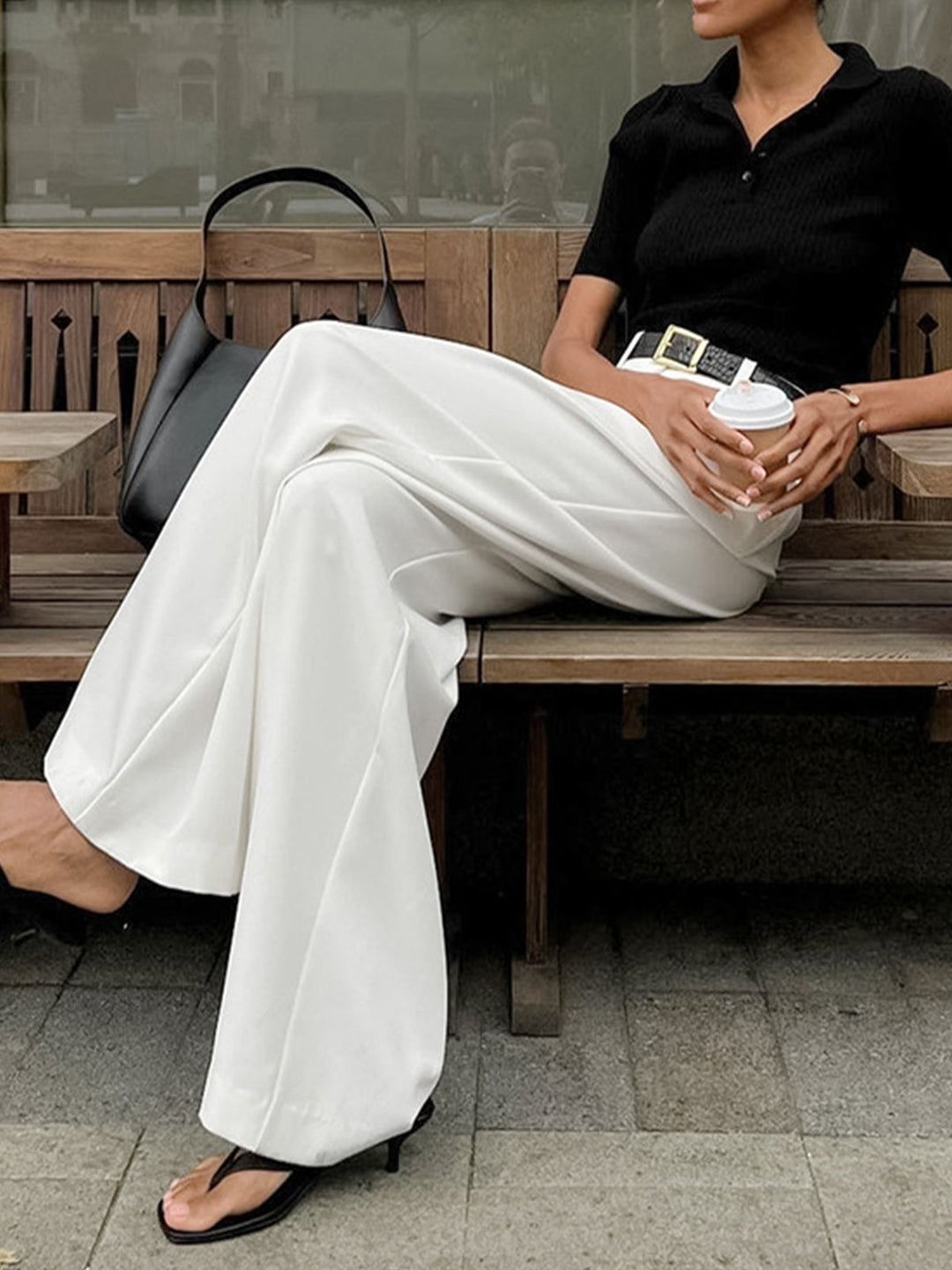 Women's Pants with Wide Legs | High Waist