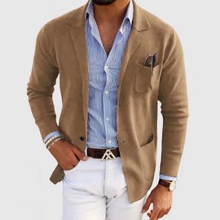 Męski Sweter Blazer | Swobodny Krój