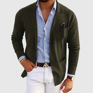 Męski Sweter Blazer | Swobodny Krój