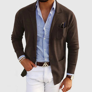 Męski Sweter Blazer | Swobodny Krój