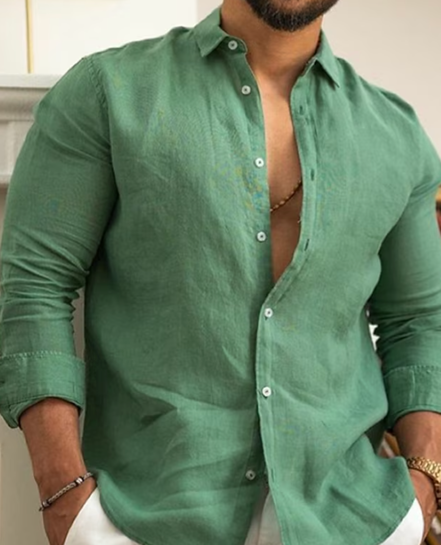 Camisa Masculina Lisa | Casual
