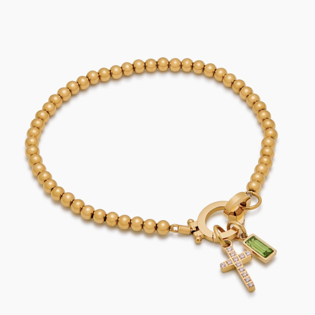 Damenarmband mit Anhängern | Perlenarmband