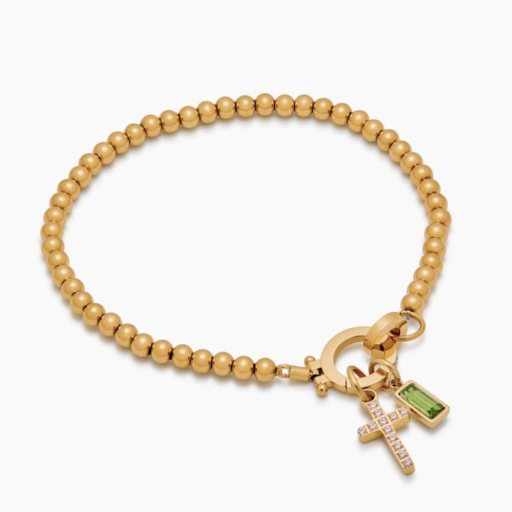 Damenarmband mit Anhängern | Perlenarmband
