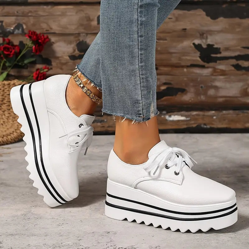 Damen Plateau-Schuhe | Schnürung