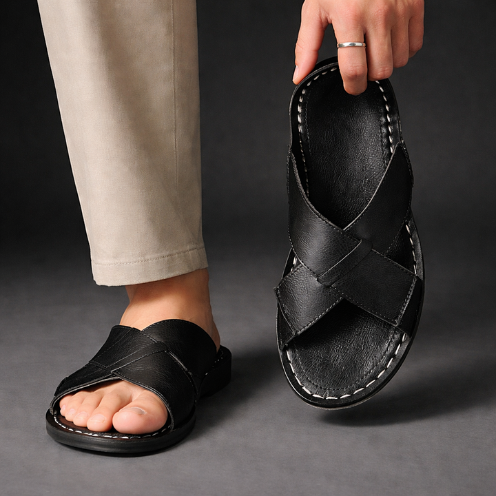 Herren Sandalen mit Kreuzriemen | Alltagstauglich