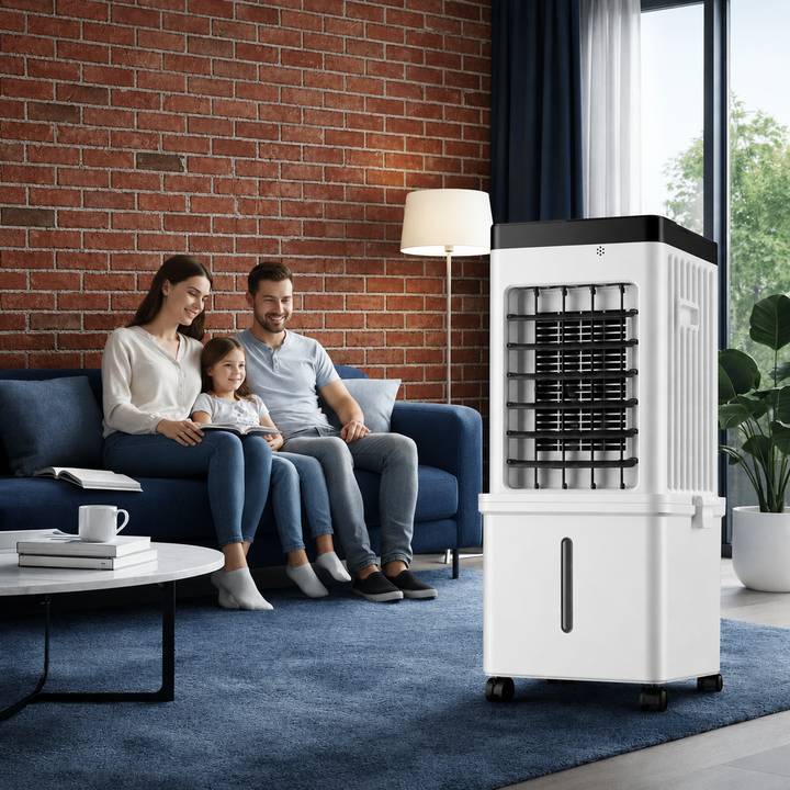 Ventilador Portátil com Ar Condicionado | Resfriamento Evaporativo