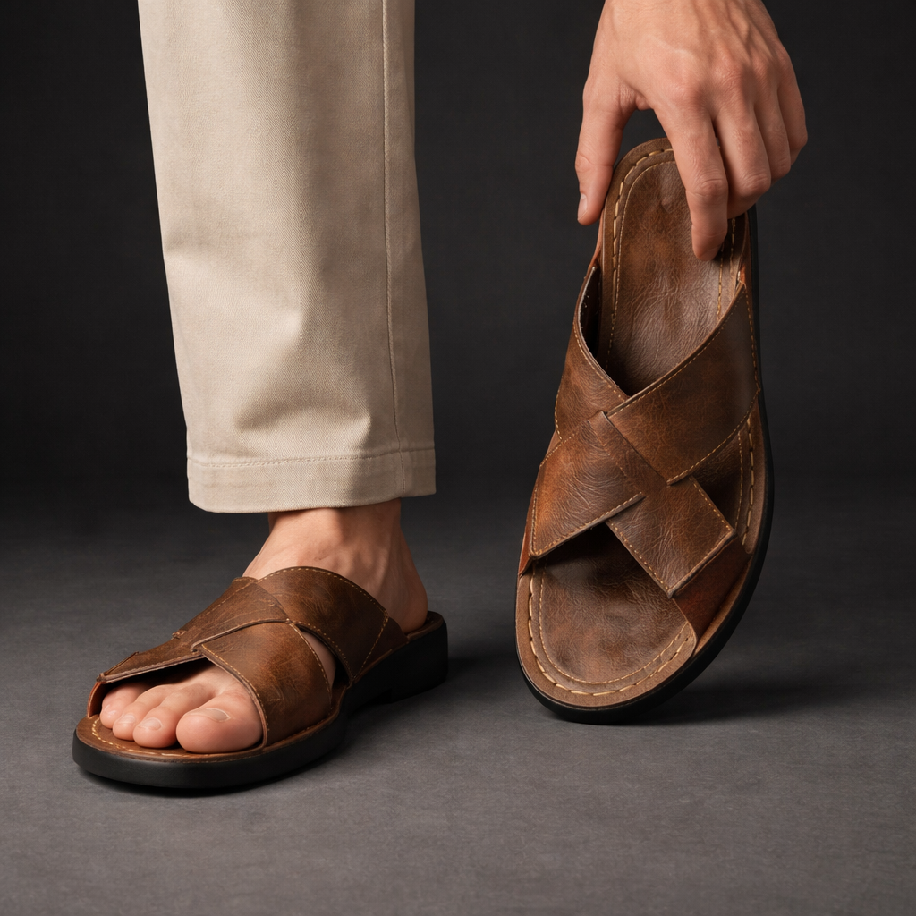 Herren Sandalen mit Kreuzriemen | Alltagstauglich