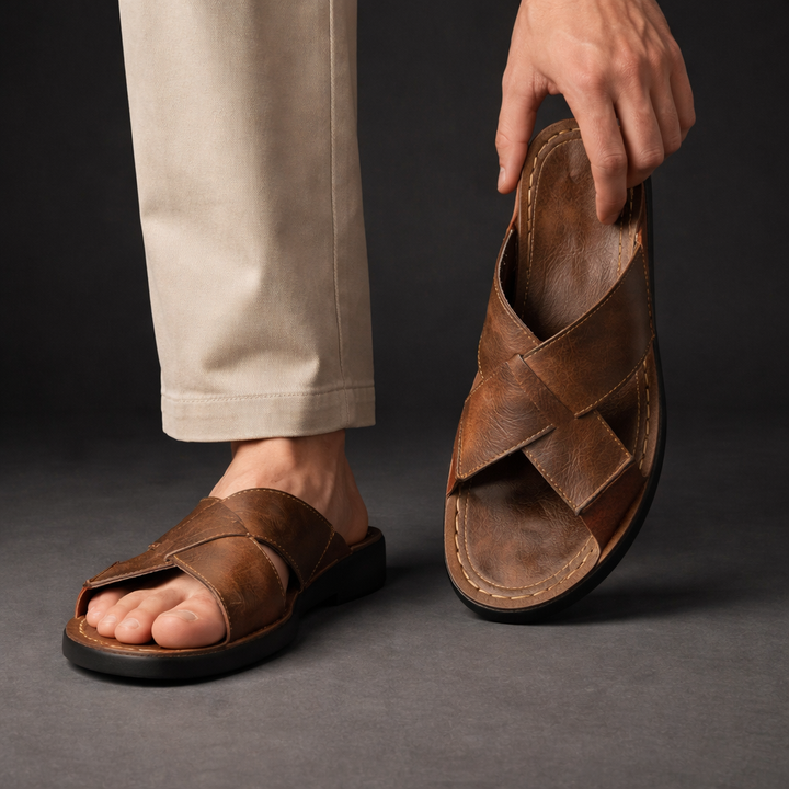 Herren Sandalen mit Kreuzriemen | Alltagstauglich