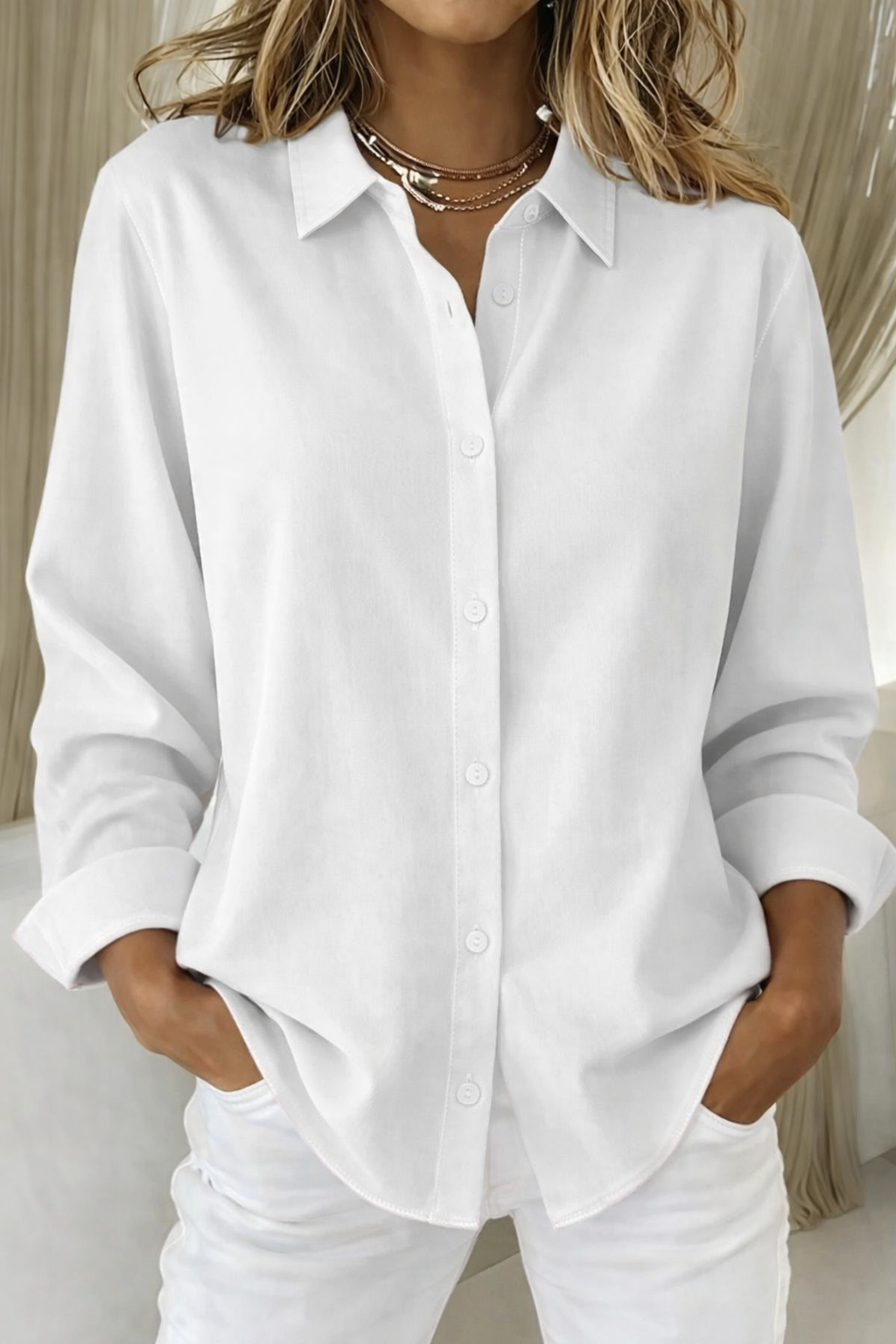 Damen Hemd Mit Langarm | Casual