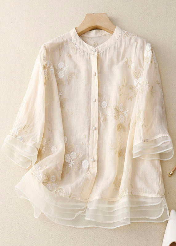 Damen Sommerbluse mit Blumenmuster | 3/4-Arm