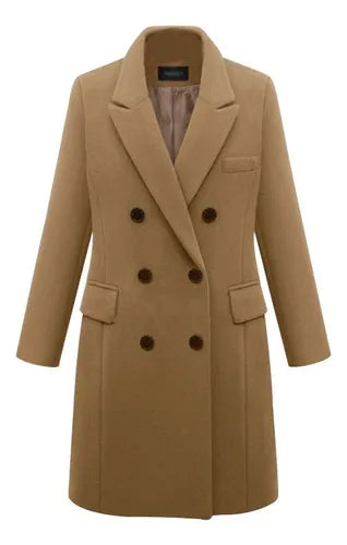 Women's Winter Trench Coat | Double-Breasted