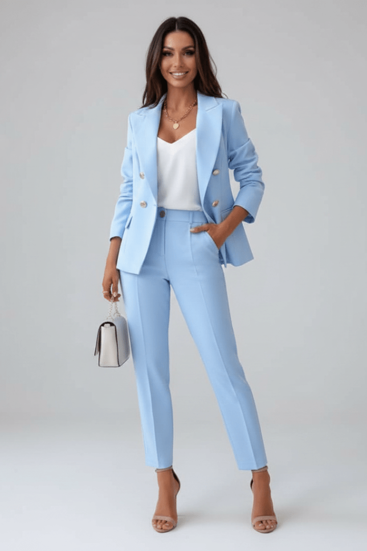 Damen Eleganter Blazer-Anzug | Zweireihig
