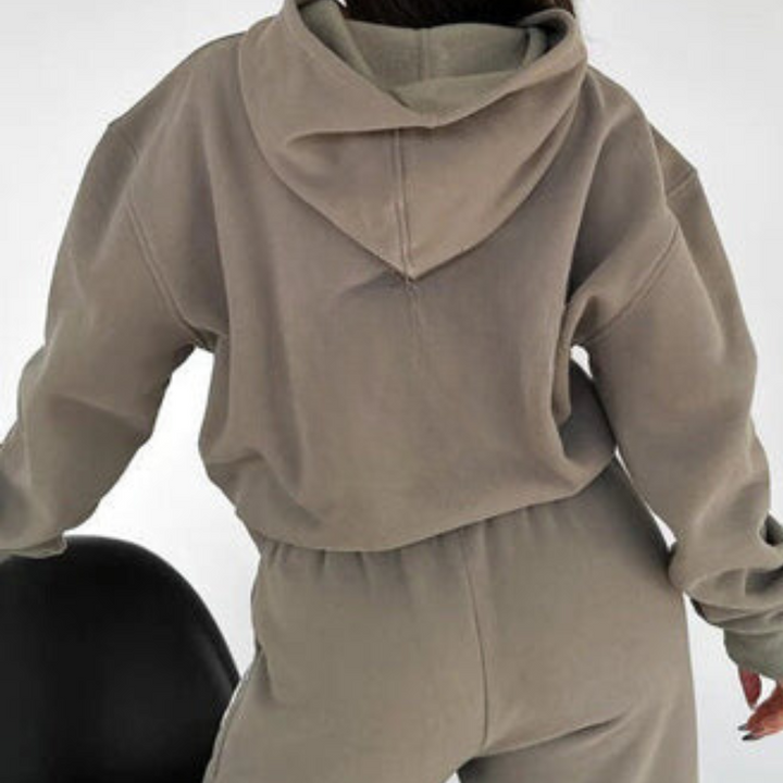 Damen-Sportbekleidung | Zweiteiliges Jogginganzug-Set