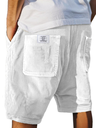 Męskie Szorty z Dżerseju z Troczkami | Casual Fit