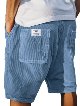Męskie Szorty z Dżerseju z Troczkami | Casual Fit
