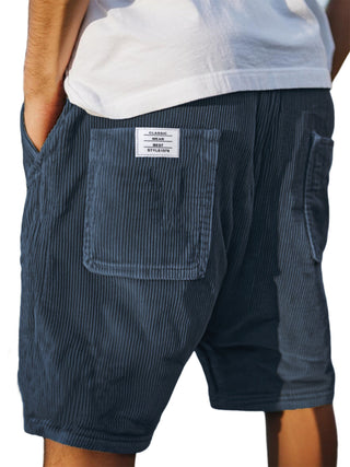 Męskie Szorty z Dżerseju z Troczkami | Casual Fit