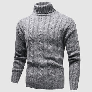Męski Sweter z Warkoczowym Splotem | Golf