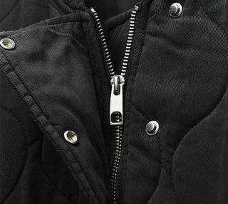 Kurtka Bomber Damska Pikowana Oversize | Lekka
