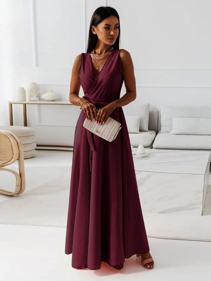 Damen Kleid Ärmellos Abend | Maxi