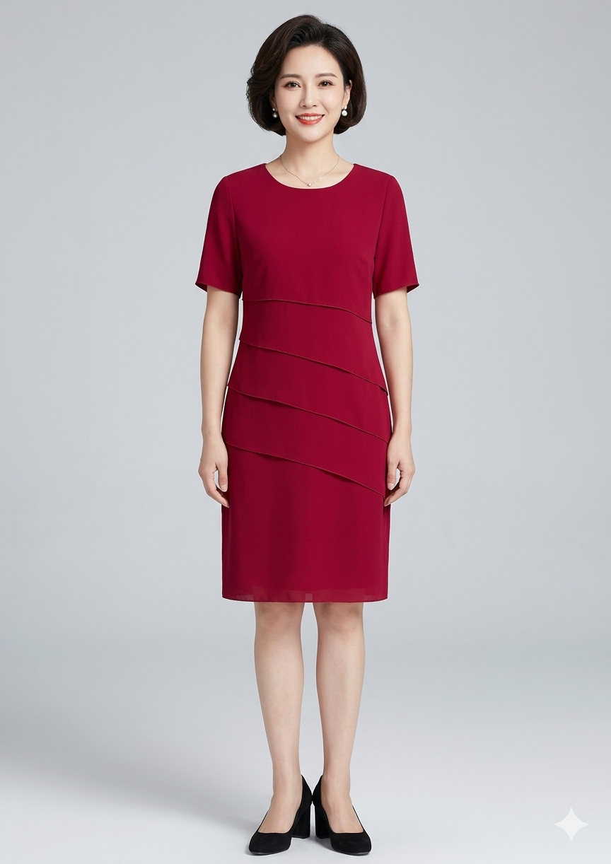Vestido Feminino Elegante em Camadas | Mini