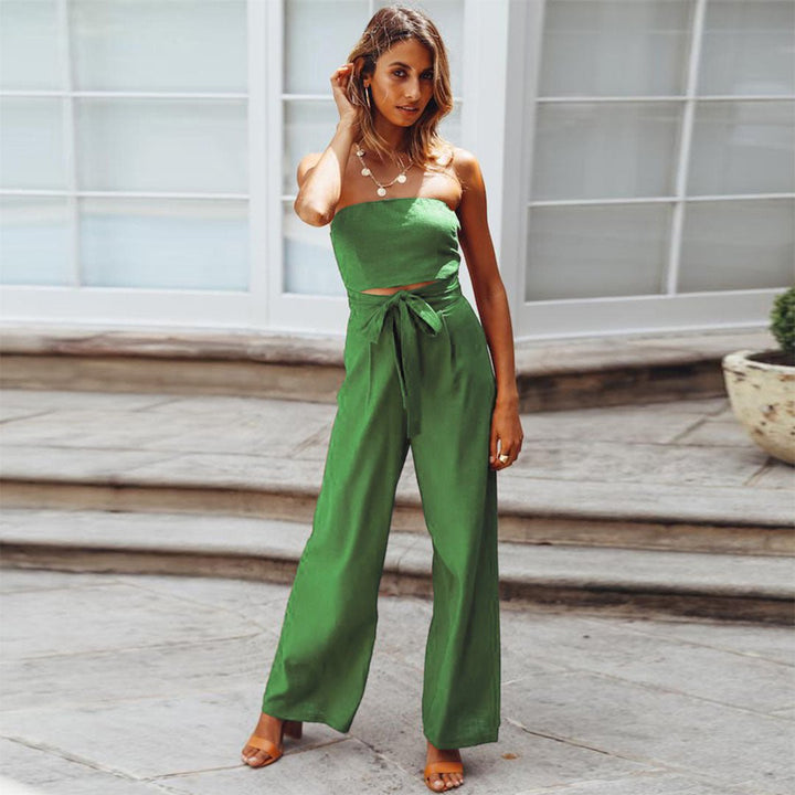 Damen Sommer Jumpsuit | Trägerlos