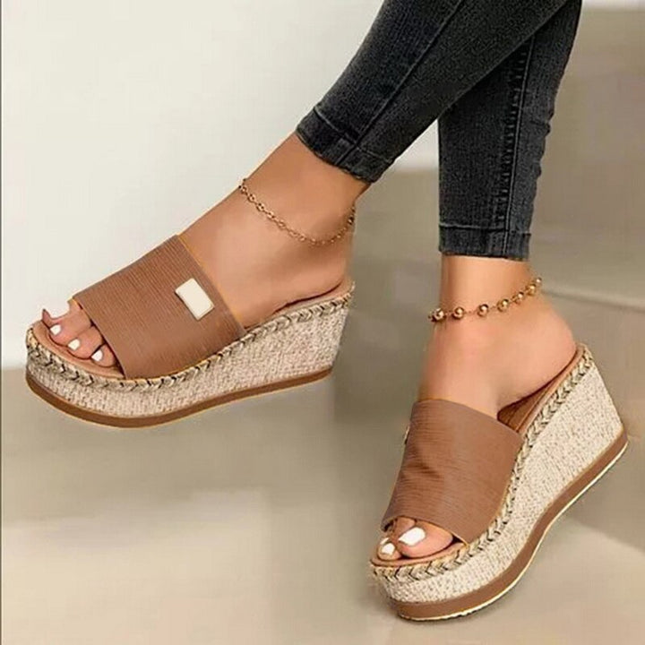 Damen Sandalen Offene Zehen | Keilabsatz