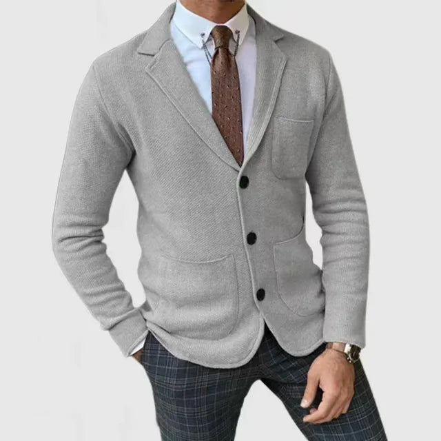 Herren Smart Strickblazer | Leger