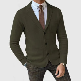 Męski inteligentny sweter blazerowy | Casual