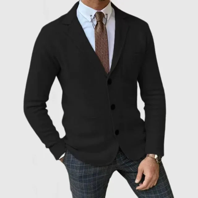 Herren Smart Strickblazer | Leger