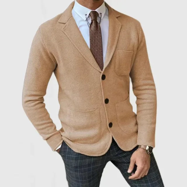 Herren Smart Strickblazer | Leger
