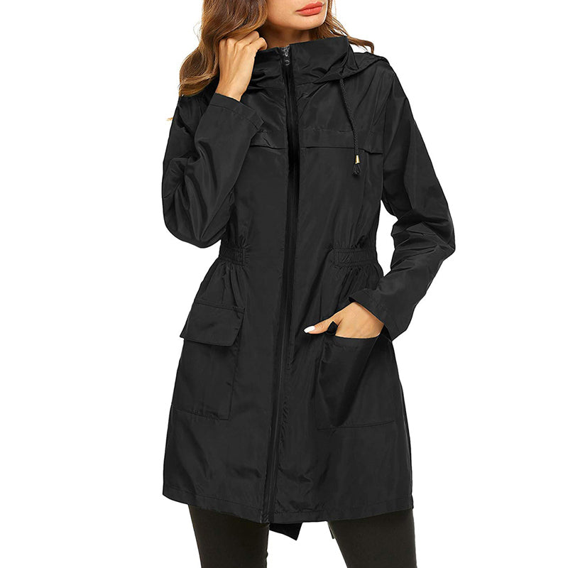 Damen Leichte Regenjacke | Tailliert