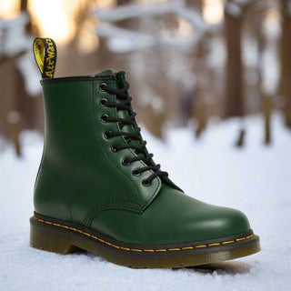Damskie Skórzane Buty Bojowe | Zima