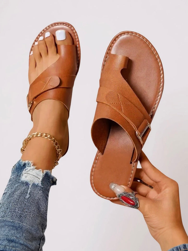 Damen Flache Sandalen | Riemen