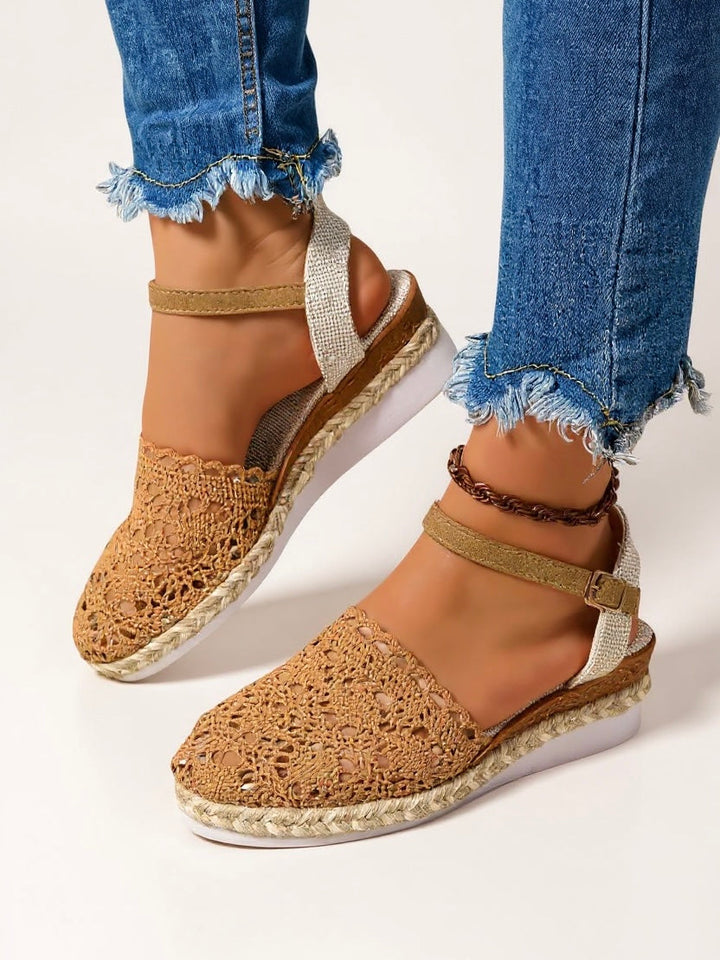 Damen Häkel Sommer Sandalen | Riemen Mit Schnalle