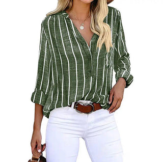 Women's Striped Blouse | Long Sleeve