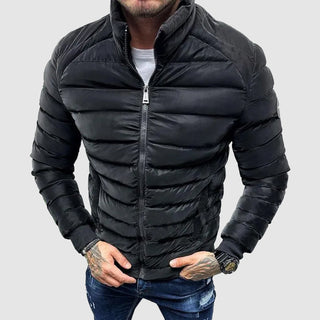 Męska Kurtka Puchowa Z Zipperem | Slim Fit