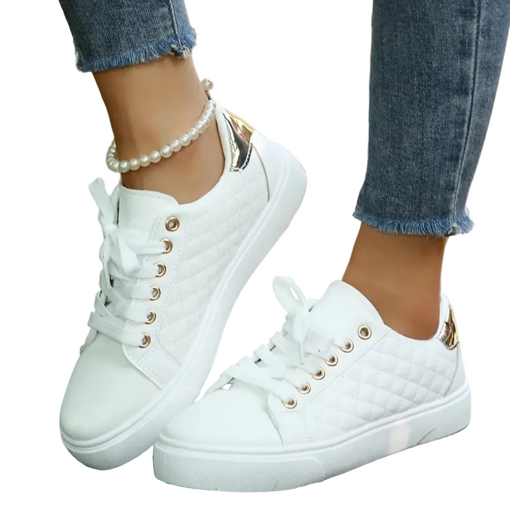 Damen Schnür-Casual-Sneaker | Plateau