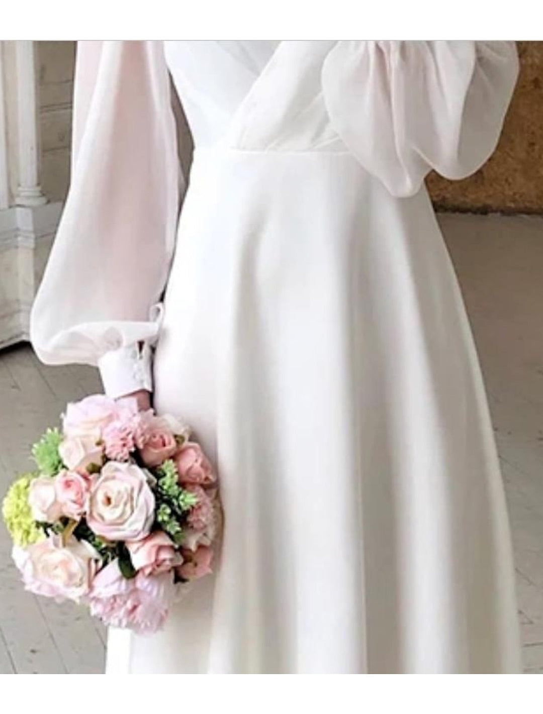 Damen Elegantes Kleid Langarm | Maxi