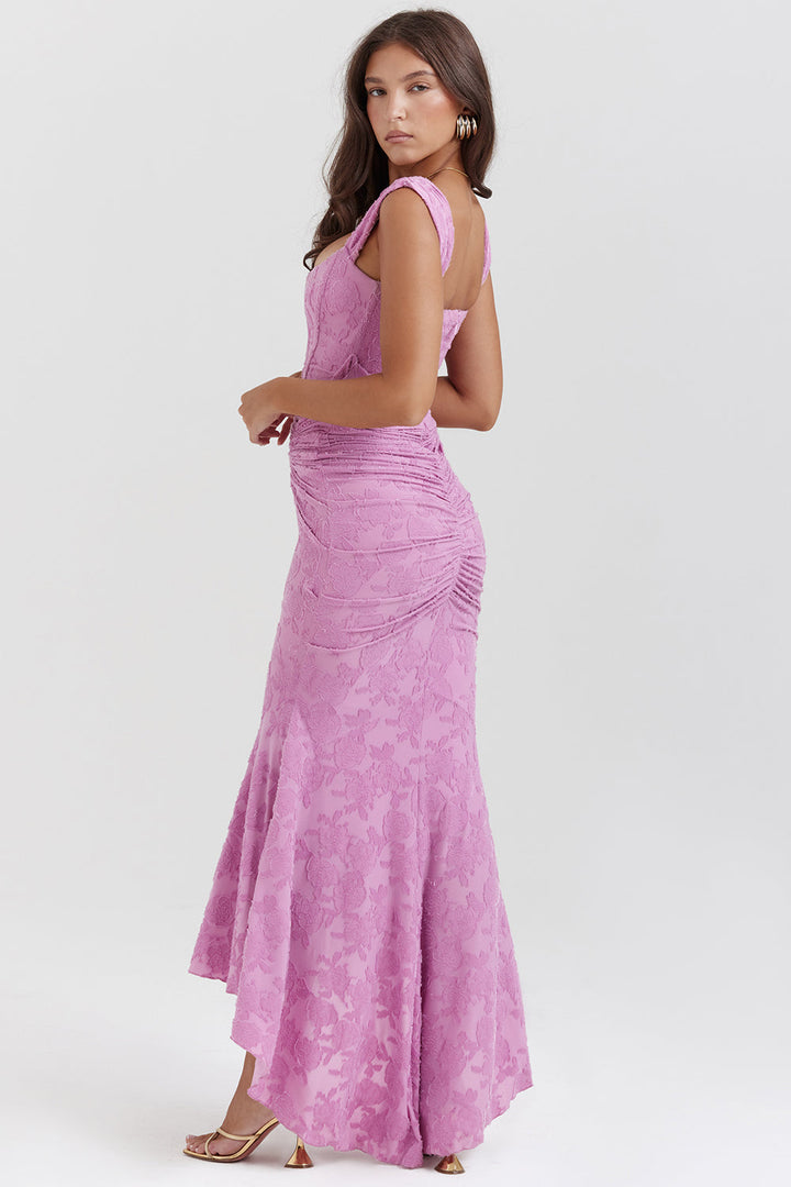 Damen Enges Kleid mit Raffung und Trägern | Midi