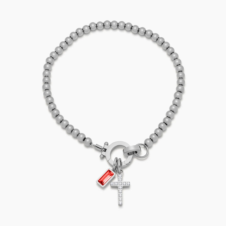 Damenarmband mit Anhängern | Perlenarmband