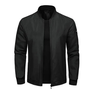 Męska Casualowa Kurtka Bomber z Zamkiem | Lekka