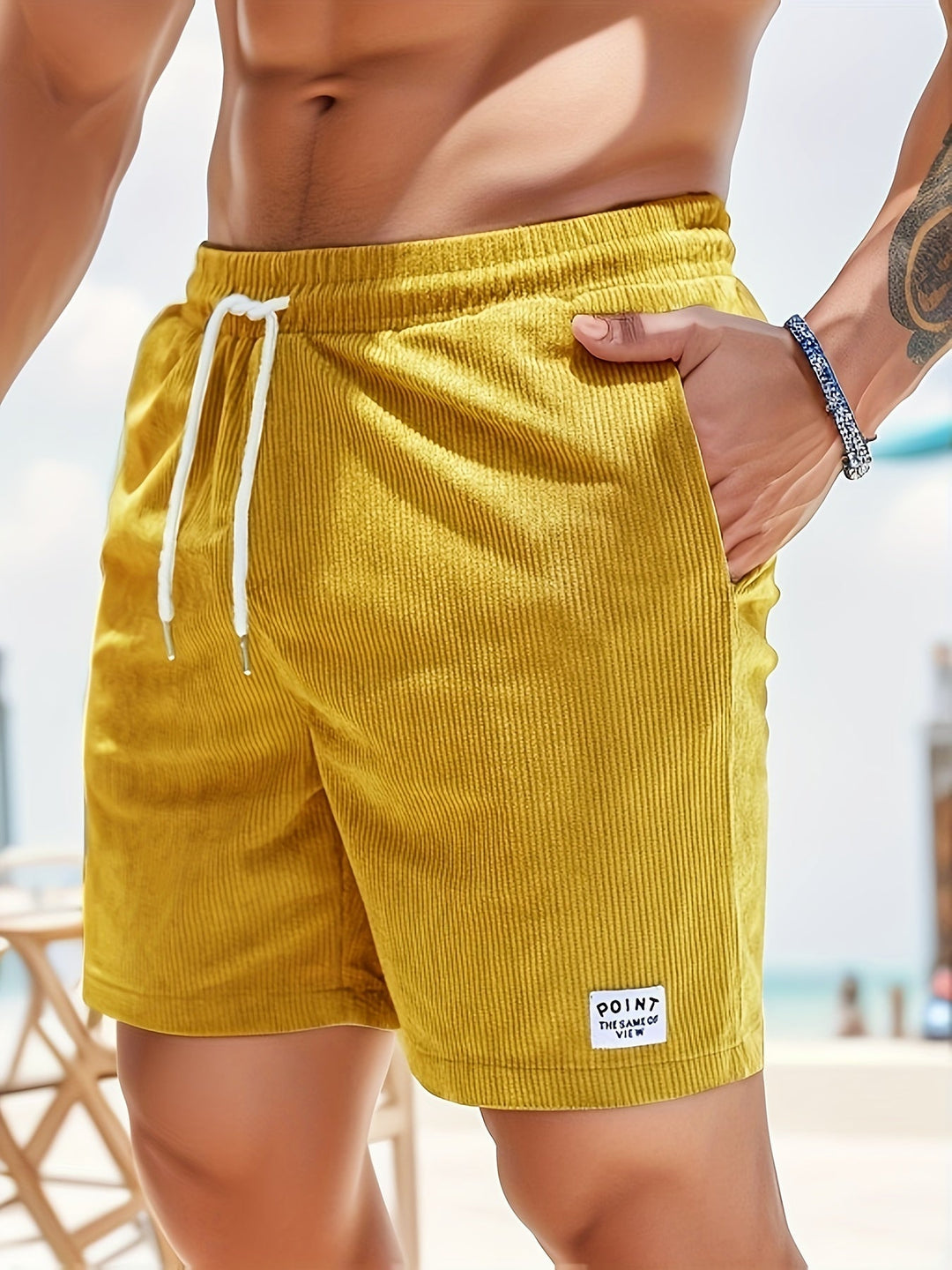 Herren Strukturierte Badeshorts | Sommerlich